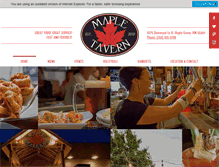 Tablet Screenshot of mapletavern.com